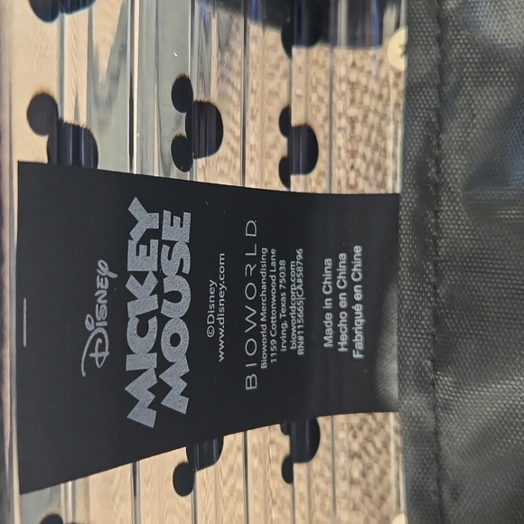 Disney Mickey Mouse Clear 7" x 5" Zip and Snap Purse with Adjustable Strap - Picture 5 of 9